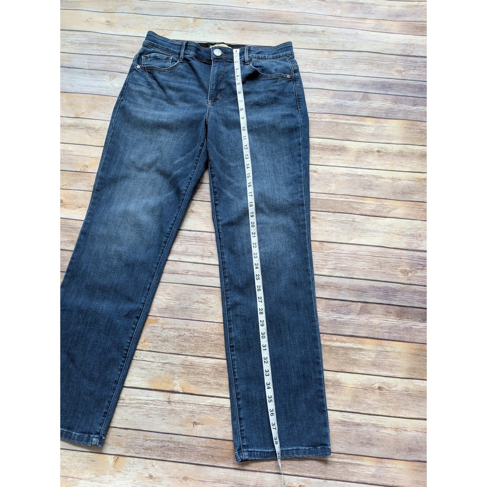 Democracy Straight Jeans Womens 12 Cotton Blend Blue Ab Technology| casual-chic - Picture 4 of 10